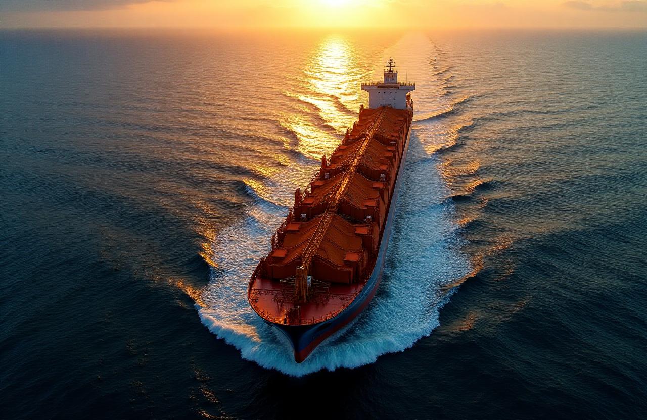 Global mineral logistics ship