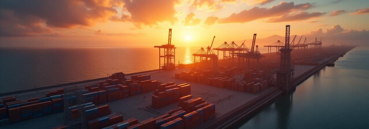 Global mineral logistics background